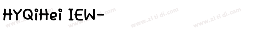 HYQiHei IEW字体转换